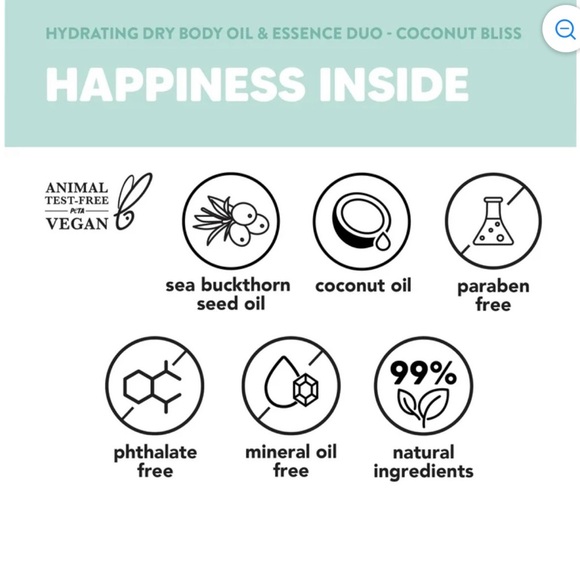 Onyx Professional Coconut Bliss Hydrating Dry Body Oil & Essence Duo w Vanilla - Picture 6 of 7